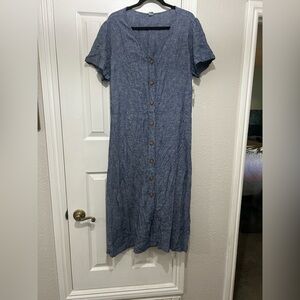 Old Navy Chambray Blue Midi Dress